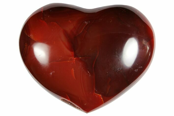 Colorful Carnelian Agate Heart #121549